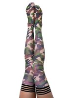 Kixies Alex hold-up stockings camouflage pattern S