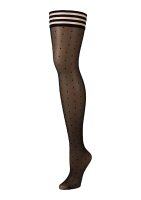 Kixies Ally hold-up stockings transparent dotted black S