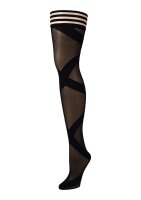 Kixies Jackie hold-up stockings ballet style transparent...
