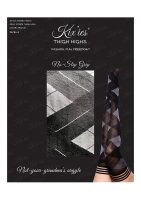 Kixies Kimmie hold-up stockings check/ diamond pattern black S