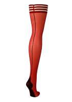 Kixies Monica hold-up stockings with black center back...