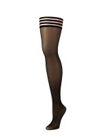 Kixies Taylor hold-up stockings transparent black S