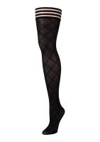 Kixies Tiffany hold-up stockings check pattern...