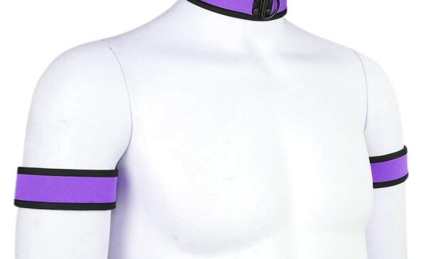 Kinky Puppy Purple neoprene armbands