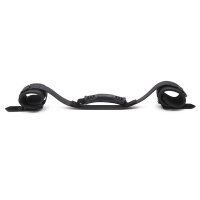 Kinky Puppy  Black handcuffs with a handle