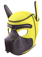 Kinky Puppy  RudeRider Neoprene Puppy Hoods Yellow/Black