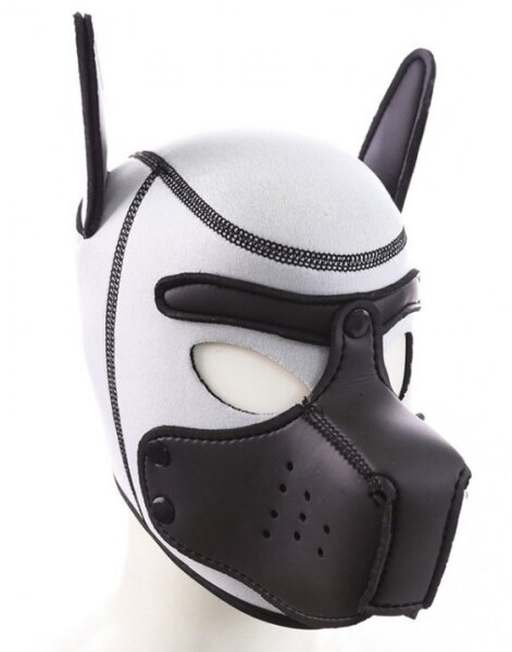Kinky Puppy Puppy neoprene balaclava Black-White