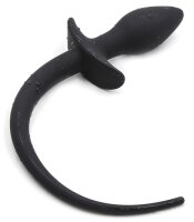 Kinky Puppy Silicone Dog Tail Plug 7.5 x 3.1 cm Black