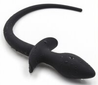 Kinky Puppy Silicone Dog Tail Plug 7.5 x 3.1 cm Black