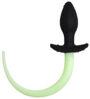 Kinky Puppy Plug Luminous Puppy Tail 8 x 3.2 cm Fluorescent Green