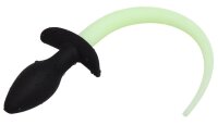 Kinky Puppy Plug Luminous Puppy Tail 8 x 3.2 cm Fluorescent Green