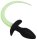Kinky Puppy Plug Luminous Puppy Tail 8 x 3.2 cm Fluorescent Green