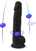 SILEXD Dildo Model 1 Schwarz 38 cm
