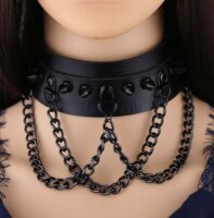 Joy Jewels  Piky spiked collar Black