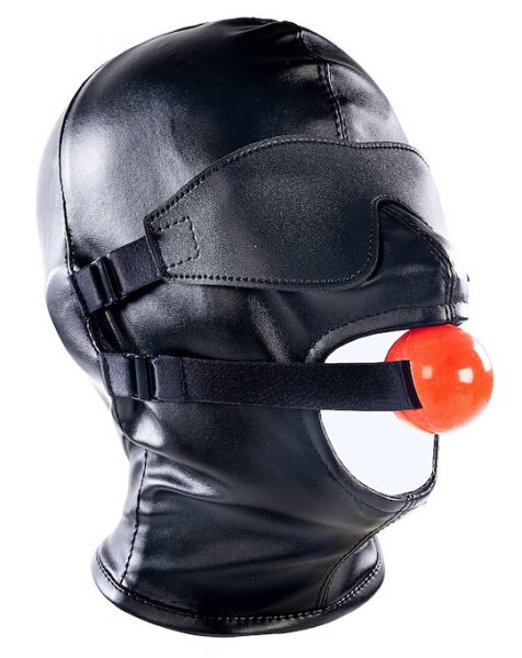 KINKgear Ball Gag Submission Hood S/M