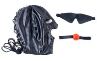 KINKgear Ball Gag Submission Hood S/M