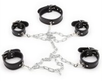 KINKgear Restriction Collar and Handcuffs Set