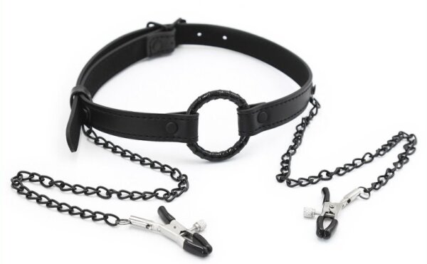 KINKgear Gag Nip Ring and Nipple Clamps