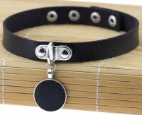 Joy Jewels Round Moon Necklace Black