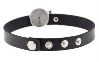 Joy Jewels Round Moon Necklace Black