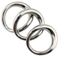 MenSteel Curved Steel Cockring 53 mm