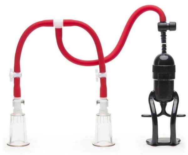 KINKgear Tit Up Double Cup Nipple Pump Red