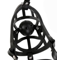 Kinky Puppy Muzzle Strap Hoods With Mouth Gag BLACK