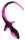 Kinky Puppy Dog Tail Plug 7.5 x 3.1cm Black-Pink