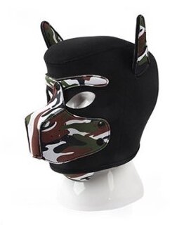 Kinky Puppy Neoprene Dog On Mask Black-Camouflage