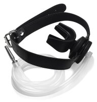 KINKgear Penis Plug with Urinal Gag 4 x 0.7cm Black