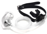 KINKgear Urinal Gag with Soft Cage Black