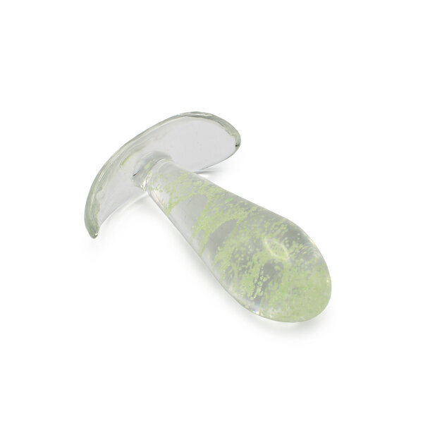 Kiotos Glass Anal Plug Glow in the Dark 3,1 cm