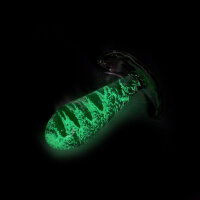 Kiotos Glass Anal Plug Glow in the Dark 3,1 cm