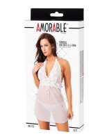 Amorable by Rimba Minikleid mit G-String Wei&szlig; Einheitsgr&ouml;&szlig;e