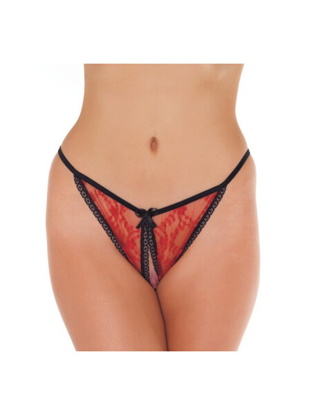 Amorable by Rimba Open Tanga Red One Size
