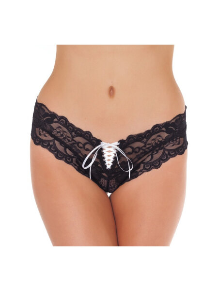 Amorable by Rimba Slip Einheitsgr&ouml;&szlig;e Schwarz/ Wei&szlig;