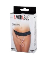 Amorable by Rimba G-string with pearls One Size Black