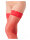 Amorable by Rimba Hold-Up Fishnet Stockings One Size Red
