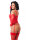 Amorable by Rimba Korsett-Set mit G-String, Handschuhen und Str&uuml;mpfen Rot S/M