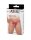 Amorable by Rimba Transparent thong with zipper One Size Red