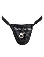 Amorable by Rimba String mit Schriftzug Einheitsgr&ouml;&szlig;e Schwarz