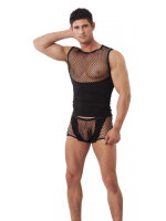 Amorable by Rimba Boxershorts mit Netzeinsatz S/M Schwarz
