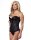 Amorable by Rimba Laced corset with G-string Black L