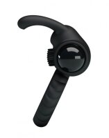 Crazy Bull Eudora Penisring mit Vibration Schwarz &Oslash; 2,5 cm