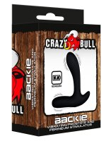 Crazy Bull Backie Prostatamassager mit Vibration Schwarz &Oslash; 3.5 cm