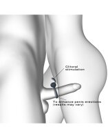 DORCEL Cockring with clitoral stimulation gray