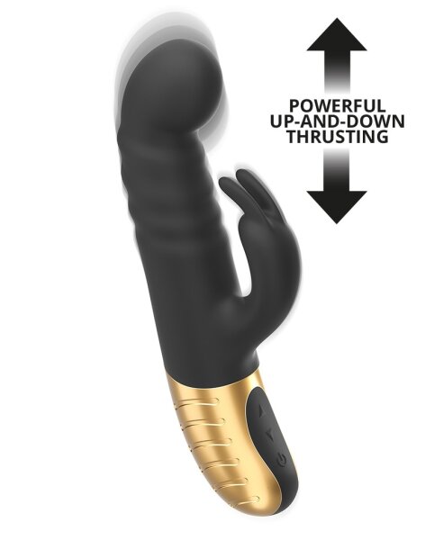 DORCEL G-Stormer Thrusting Rabbit Vibrator Schwarz