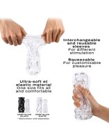 DORCEL Deep Blow Multi Sensation Masturbator Transparent