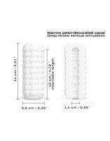 DORCEL Texturierter Masturbator Cup - Eng Wei&szlig;