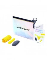 Love to Love Secret Panty 2 Panty Vibrator with remote control Yellow